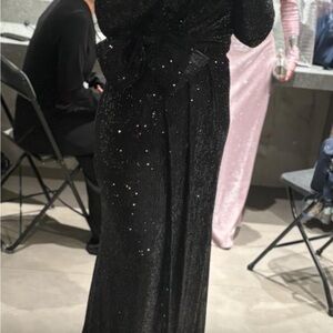 Shimmering Black Maxi Dress